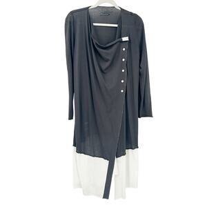 Crea Concept Womens Lagenlook Layer Lounge Long Sleeve‎ Asymmetrical Tunic Top
